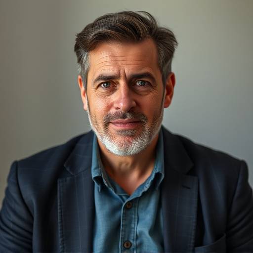 Foto de Ricardo Mendes, professor de atuaäão para cinema e TV